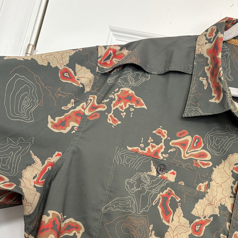 Mountain Khakis Olive and Rust Patterned Shirt‎ - image 5